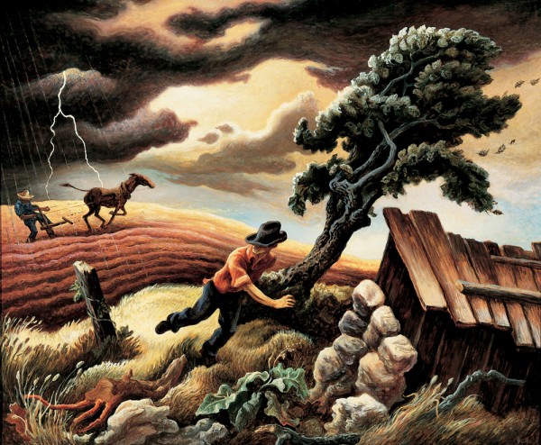 Thomas Hart Benton painted iconic images of American Farm life. 